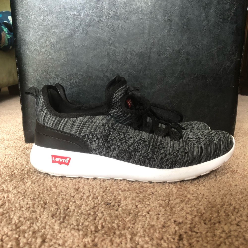 Levi’s gray and black sneaker.